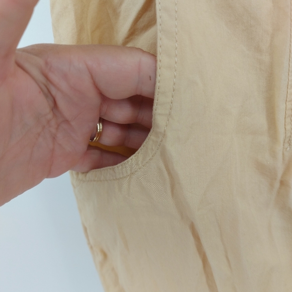 Free People Menorca Cropped Wide Leg Pants  Gosling Khaki Size 4 - Picture 6 of 13